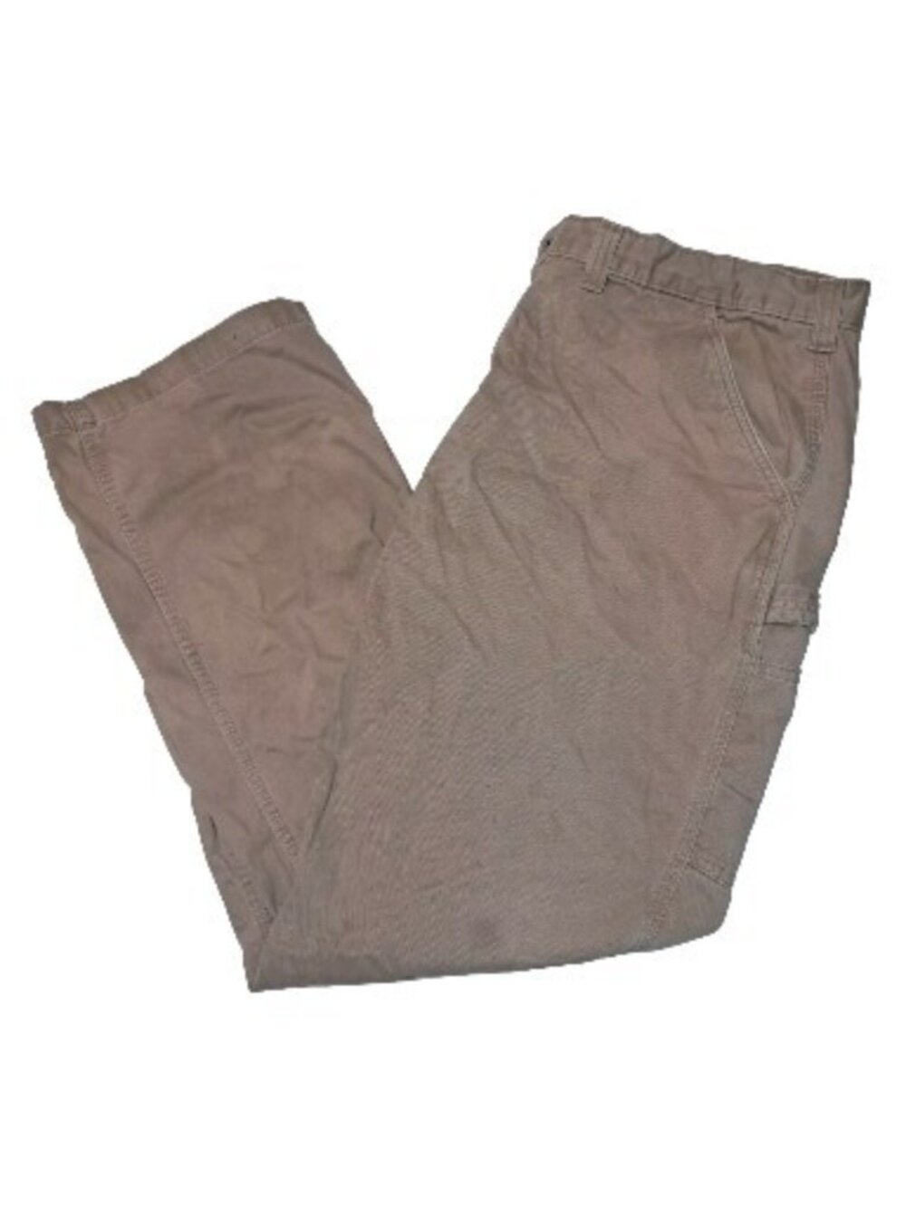 Carhartt Mens Beige Jeans Custom Bleached Relaxed Fit 42x32
